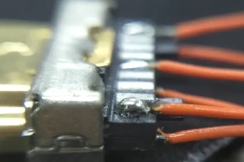 Too much solder