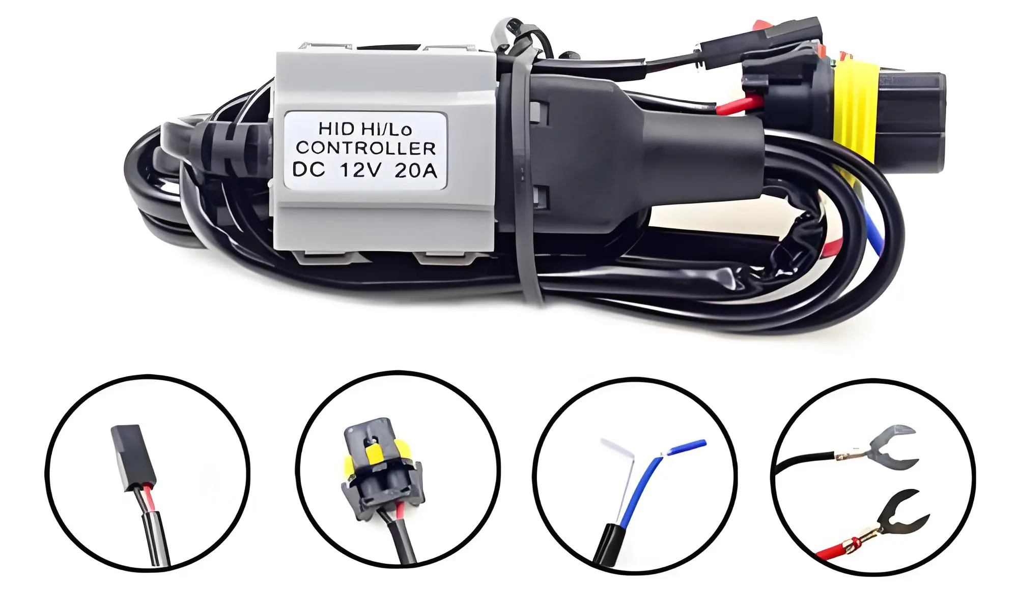 Motorcycle lighting harness
