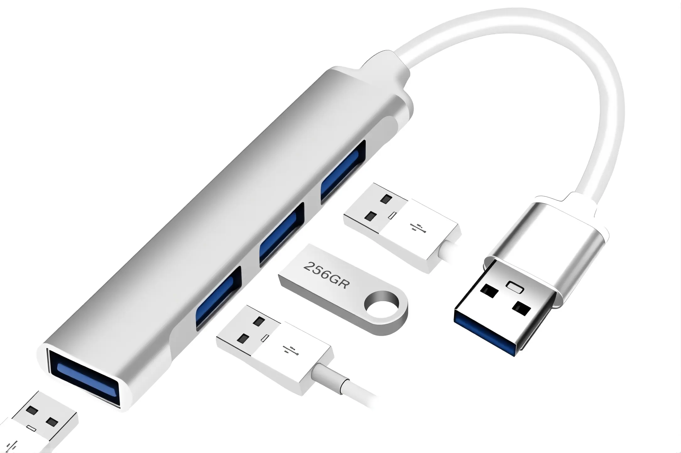 USB-A to dual USB-A power cable