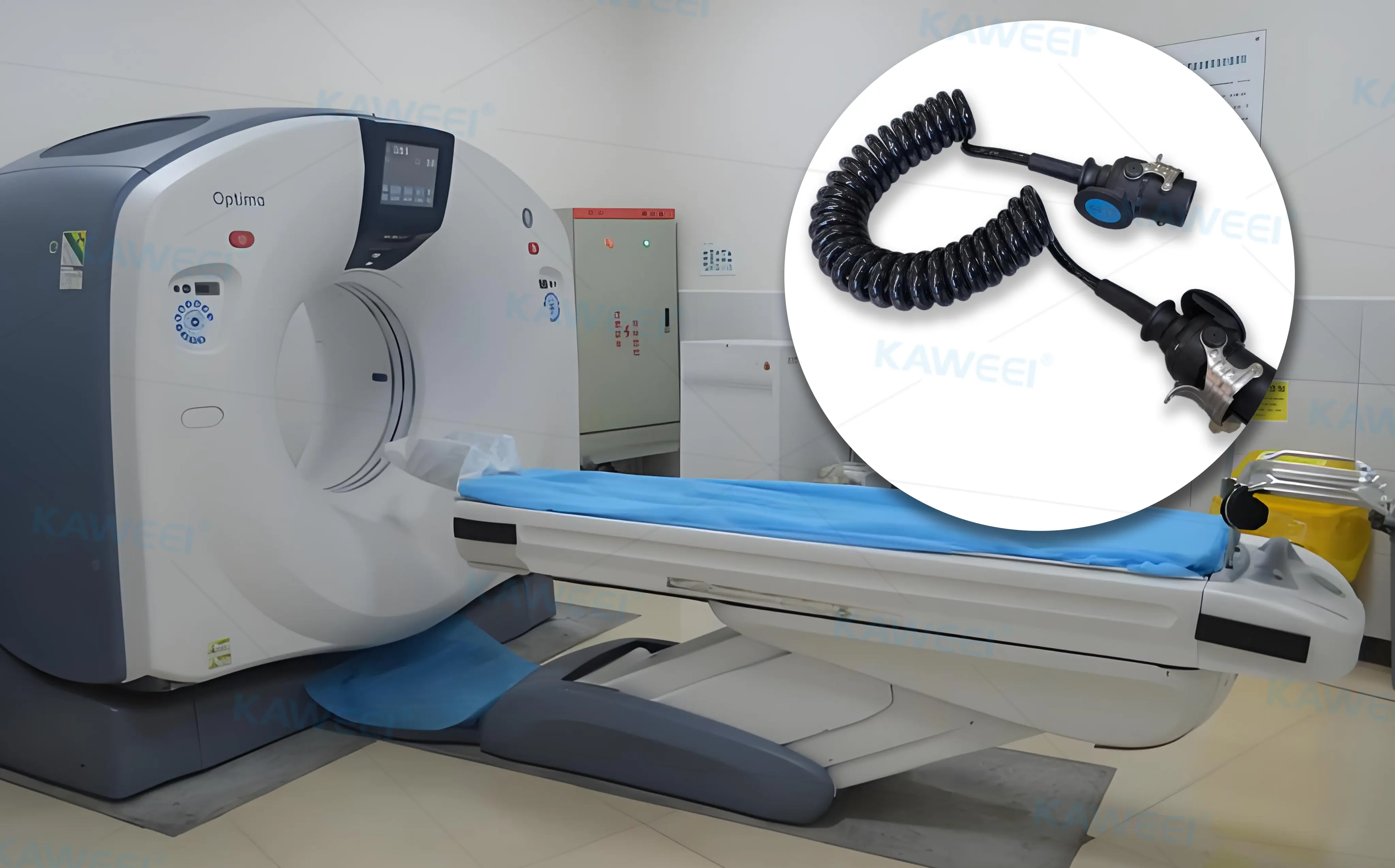 Medical grade spiral cable