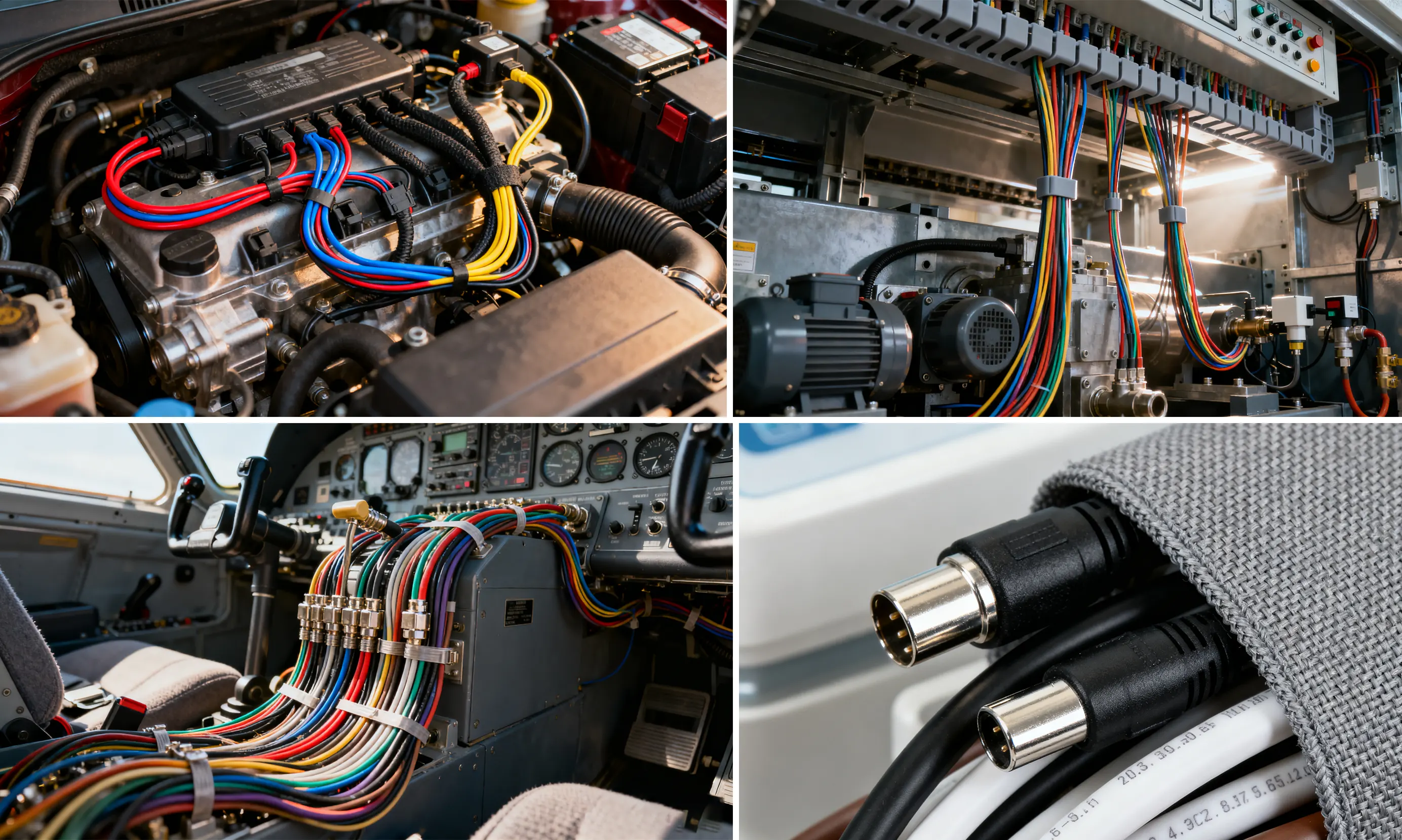 Application fields for wire harnesses