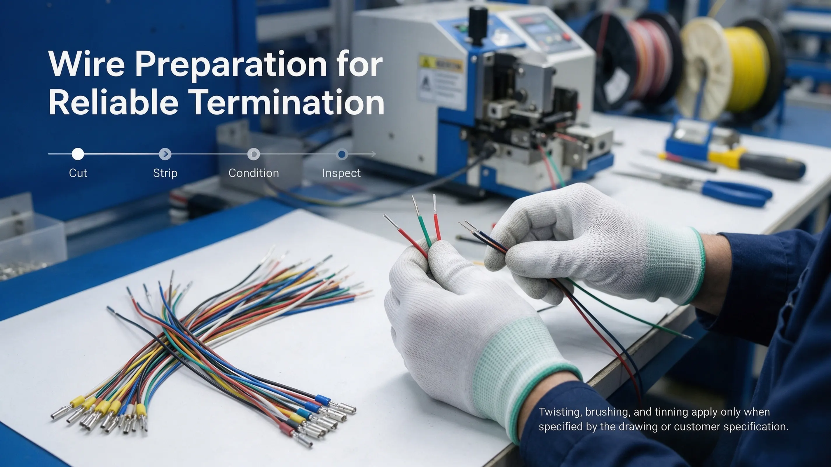Wire Preparation Process Flow