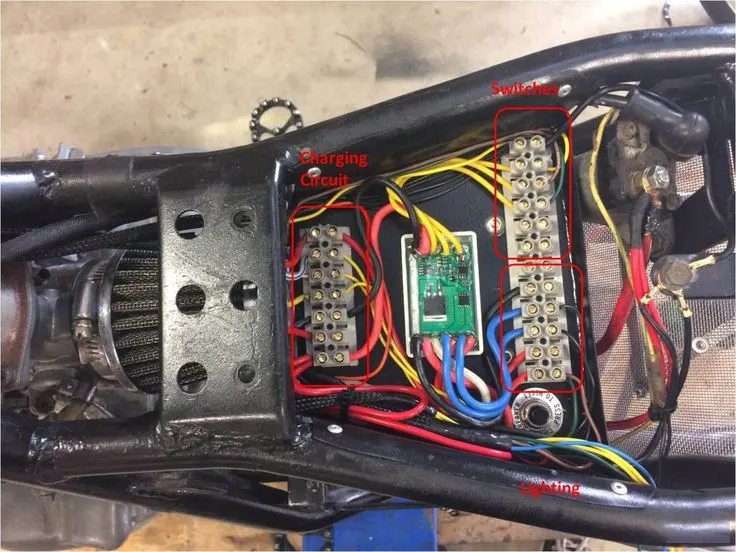 Motorcycle wiring harness