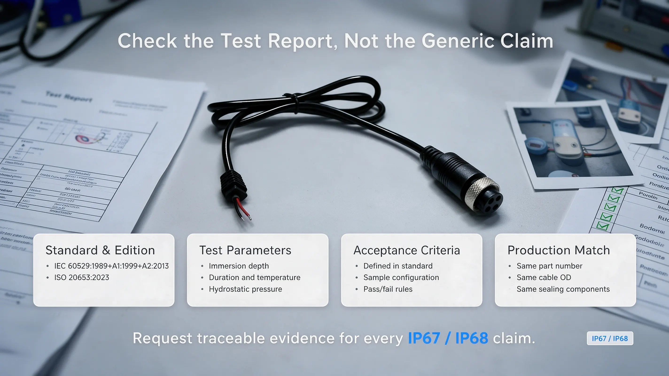 Verify IP Ratings via Official Test Reports