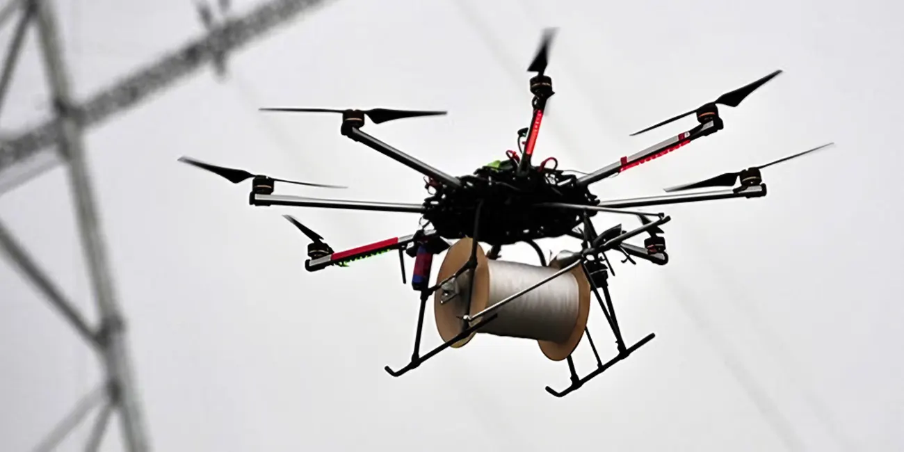Fibra óptica Drone Harness