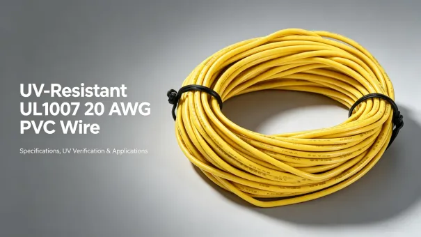 UV-Resistant UL1007 20 AWG PVC Wire: Specifications and Applications
