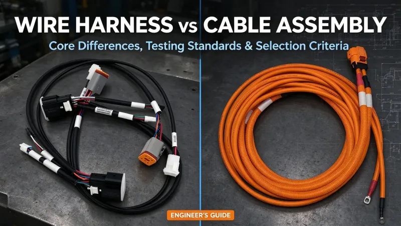 Arnés de cables vs ensamblaje de cables: diferencias clave, guía de selección y aplicaciones